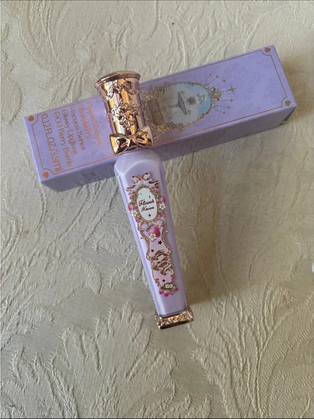 Flower Knows Strawberry Rococo Lipgloss Berry Bomb G03 BNIB